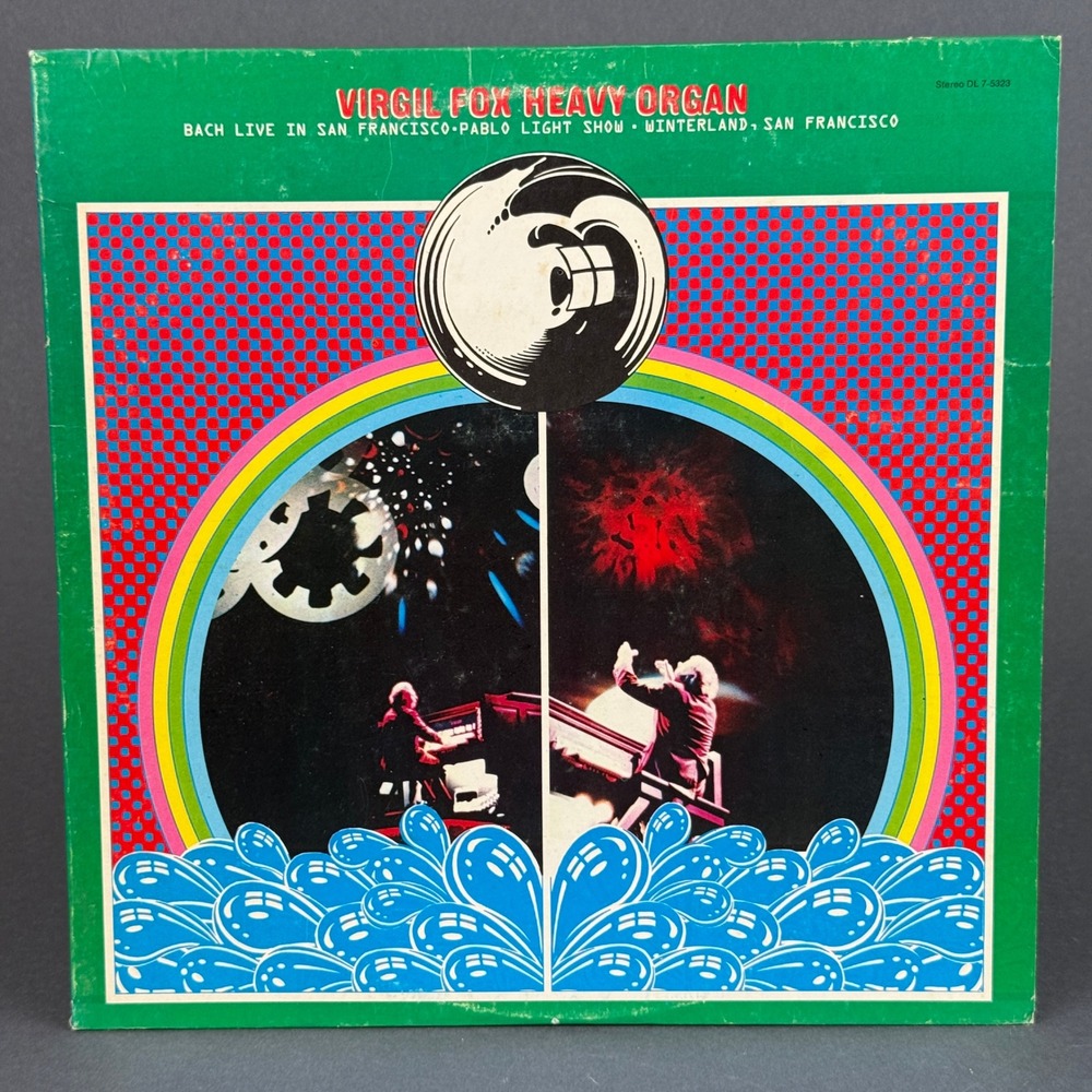 Virgil Fox Heavy Organ Bach Live in San Francisco Vinyl Record LP - NEAR MINT